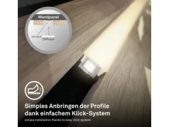 Briloner LED Band Pimp your Panel Ergänzungs-Set Warmweiße Lichtfarbe 2,6 m Weiß