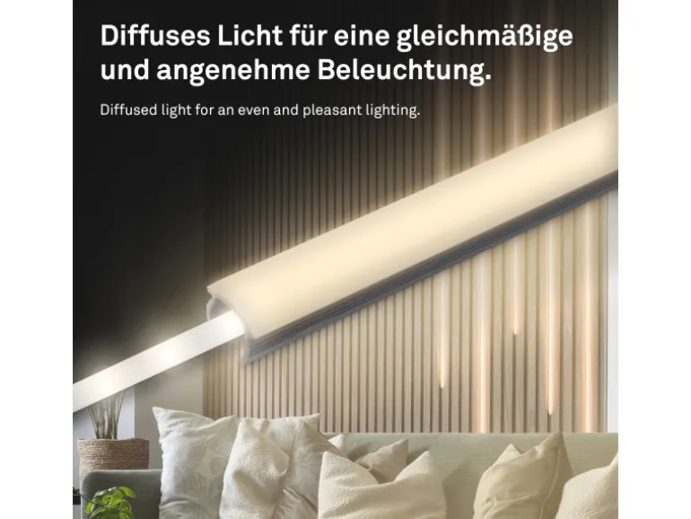 Briloner LED Band Pimp your Panel Ergänzungs-Set Warmweiße Lichtfarbe 2,6 m Weiß