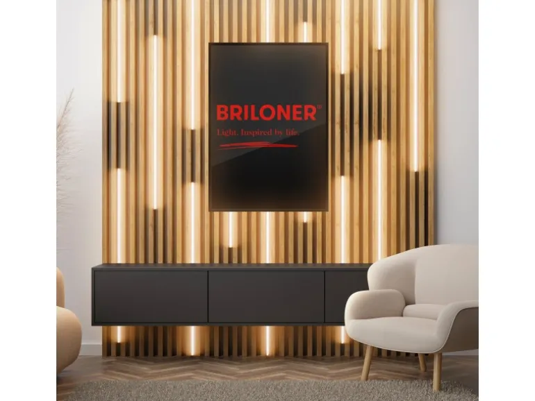 Briloner LED Band Pimp your Panel Ergänzungs-Set Warmweiße Lichtfarbe 2,6 m Weiß