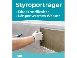 Calmwaters Duowanne Modern Square 2 190x90 cm Set Wannenträger & Ablaufgarnitur 99000013