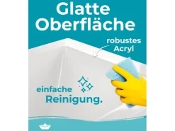 Calmwaters Duowanne Modern Square 2 190x90 cm Set Wannenträger & Ablaufgarnitur 99000013