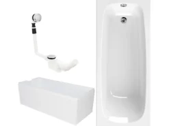 Calmwaters Duowanne Original 180x80 cm Set Wannenträger & Ablaufgarnitur 99000012