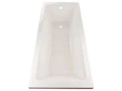 Calmwaters Rechteckwanne Modern Square 170x75 cm Set Wannenfuß & Ablaufgarnitur 99000284