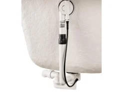 Calmwaters Rechteckwanne Modern Square 170x75 cm Set Wannenfuß & Ablaufgarnitur 99000284