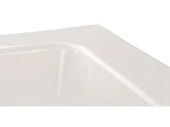 Calmwaters Rechteckwanne Modern Square 170x75 cm Set Wannenfuß & Ablaufgarnitur 99000284