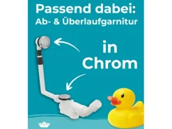 Calmwaters Rechteckwanne Original 170x75 cm Set Wannenträger & Ablaufgarnitur 99000088