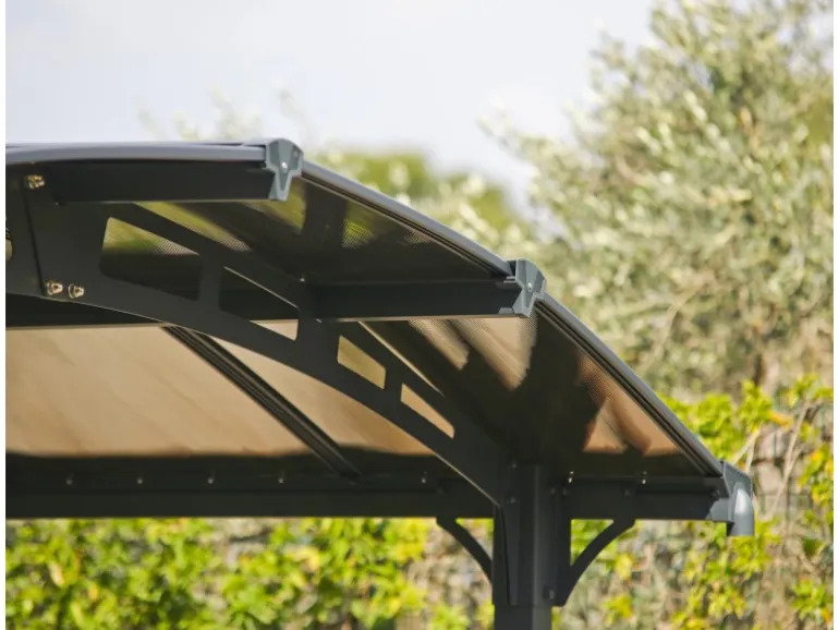 Canopia Carport Arcadia 8500 Anthrazit 360 cm x 860 cm