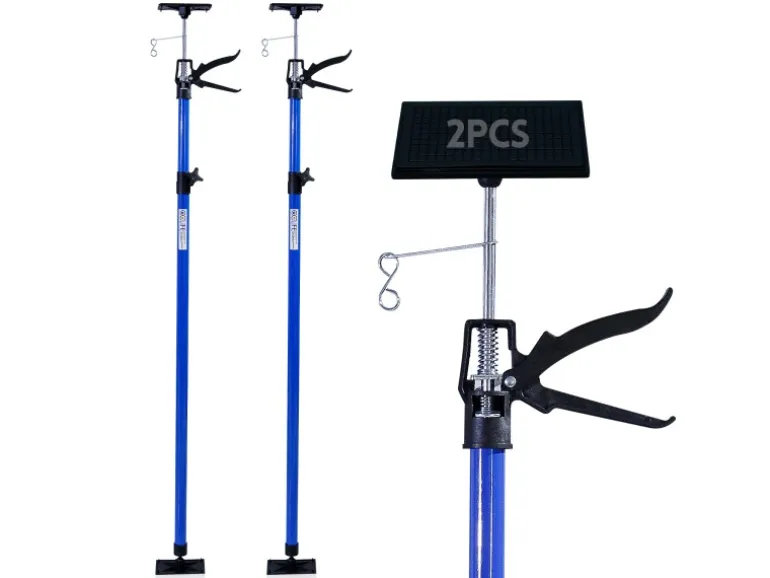 CCLIFE 2 Stück Deckenstütze Montagestütze Einhandstütze 115-290 cm Belastbar Bis 30 kg