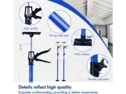 CCLIFE 2 Stück Deckenstütze Montagestütze Einhandstütze 115-290 cm Belastbar Bis 30 kg