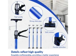 CCLIFE 4 Stück Deckenstütze Montagestütze Einhandstütze 115-290 cm Belastbar Bis 30 kg