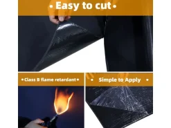 CCLIFE Dämmmatte Selbstklebend Auto 19mm Schallschutzmatte Feuchtigkeitsfest, Feuerfest Dämmung Isolierung Schallschutz,1x3m