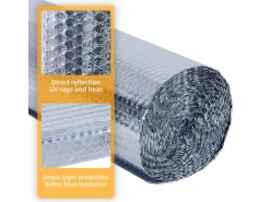 CCLIFE Isolante Termico Riflettente 1x10m 3-4mm Isolante Termoriflettente Termosifoni Bolla Lamina Isolante Pannelli isolanti Termici 10㎡