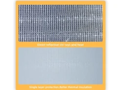 CCLIFE Isolante Termico Riflettente Ritardante di Fiamm 0.5x20m 3-4mm Isolante Termoriflettente Termosifoni Bolla Lamina 10㎡