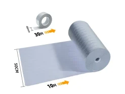 CCLIFE Isolierfolie Thermofolie Aluminisierte Dämmfolie Alu Luftpolsterfolie Heizkörper Reflexionsfolie für Dächer Fenster Rohre Böden