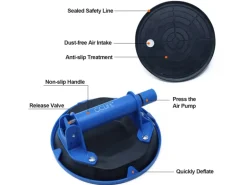 CCLIFE Saugheber Vakuum Glasheber Glass Lifters 100KG Tragkraft Vakuum-Glasheberfor Car Window Marble