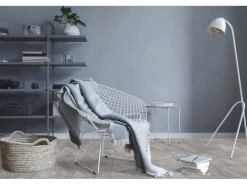 Check Bodenfliese Quarzkomposit Grau Matt 60 cm x 29,4 cm