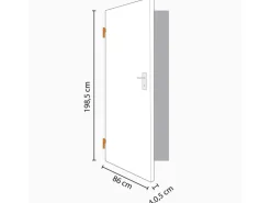 Classen Zimmertür Dekor Buche Holznachbildung 86 cm x 198,5 cm Anschlag L