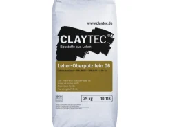 Claytec Lehm Oberputz Fein 06 25 kg