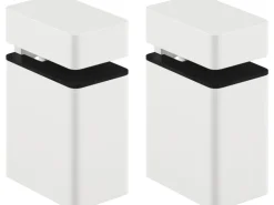 Clip-Set Regalbodenträger bis 20 mm Matt-Weiß