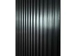 Colortree Akustikpaneele Wandpaneele Schwarz Metall Wasserdicht Akustik Dämmend 4 Stück Ungefähr 260x16,5cm