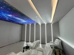 Colortree Akustikpaneele Wandpaneele Silber Metall Optik Wasserdicht Akustik Dämmend 4 Stück Ungefähr 260x16,5cm