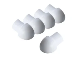 Dalsys Außeneck Fliesenschiene Viertelkreis 5x 8mm Aluminium Weiß