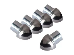 Dalsys Außeneck Fliesenschiene Viertelkreis 5x 8mm Edelstahl Poliert