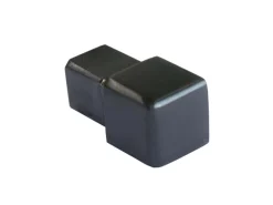 Dalsys Endstück Quadratprofil 10mm Edelstahl Schwarz Gebürstet