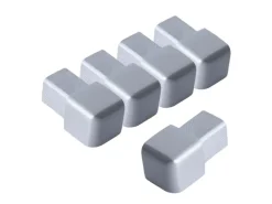 Dalsys Endstück Quadratprofil 5x 10mm Alu Eloxiert Silber Matt