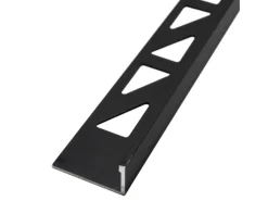 Dalsys Fliesenschiene Aluminium 2m x 125mm Winkelprofil Schwarz