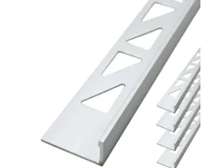 Dalsys Fliesenschiene Aluminium 5x 2,5m x 8mm Winkelprofil Chrom