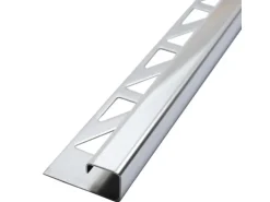 Dalsys Fliesenschiene Edelstahl Poliert 2,5m x 8mm Eckprofil Quadrat
