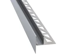 Dalsys Gefällekeil Zur Glasaufnahme 120cm x 19mm Links Edelstahl Silber