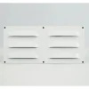 Dalsys Lüftungsblech Kiemenblech 229 x 106mm Alu Lüftungsgitter Weiß