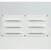 Dalsys Lüftungsblech Kiemenblech 229 x 136mm Alu Lüftungsgitter Weiß
