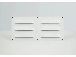 Dalsys Lüftungsblech Kiemenblech 229 x 136mm Alu Lüftungsgitter Weiß