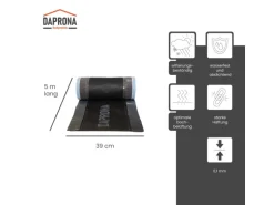 Daprona Firstband Alu 5m x 390mm Anthrazit zuverlässige Abdichtung Dachfirst
