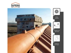 Daprona Firstband Alu 5m x 390mm Anthrazit zuverlässige Abdichtung Dachfirst