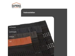 Daprona Firstrolle Alu Super Vent 5m x 320mm Anthrazit Abdichtung Dachfirst