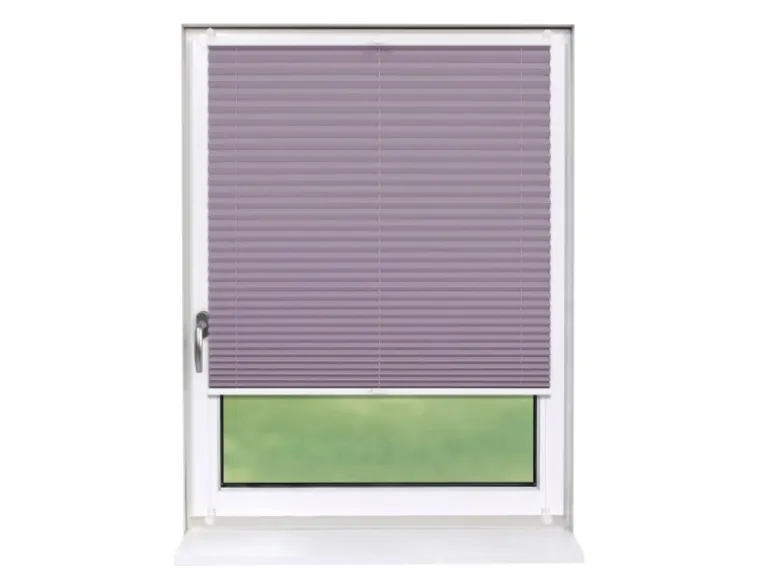 Deco-Raum Plissee Basic ohne Bohren 50x150cm Flieder Blickdicht Klemmfix