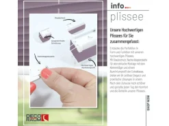 Deco-Raum Plissee Basic ohne Bohren 50x150cm Flieder Blickdicht Klemmfix