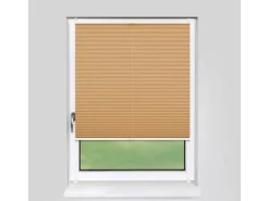 Deco-Raum Plissee Basic ohne Bohren 120x150cm Cappuccino Blickdicht Klemmfix