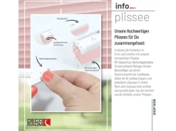 Deco-Raum Plissee Basic ohne Bohren 105x150cm Rosa Blickdicht Klemmfix