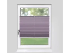 Deco-Raum Plissee Basic ohne Bohren 115x150cm Flieder Blickdicht Klemmfix