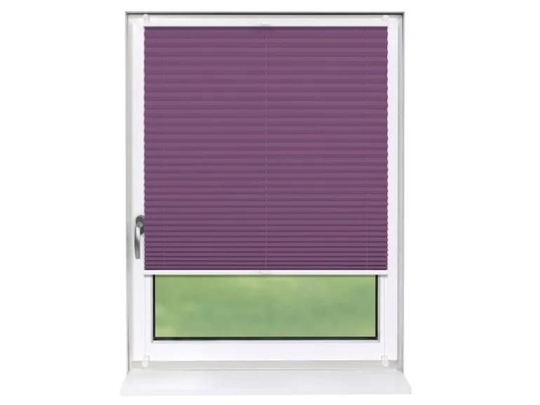 Deco-Raum Plissee Basic ohne Bohren 100x210cm Lila Blickdicht Klemmfix