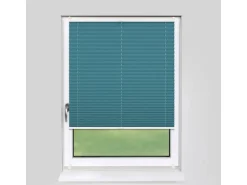 Deco-Raum Plissee Basic ohne Bohren 75x150cm Petrol Blickdicht Klemmfix