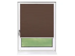 Deco-Raum Plissee Basic ohne Bohren 70x210cm Braun Blickdicht Klemmfix