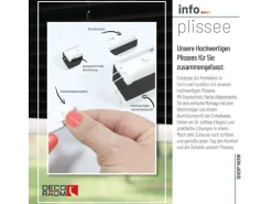 Deco-Raum Plissee Basic ohne Bohren 50x150cm Schwarz Blickdicht Klemmfix