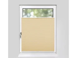 Deco-Raum Plissee Basic ohne Bohren 110x150cm Beige Blickdicht Klemmfix