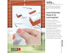 Deco-Raum Plissee Basic ohne Bohren 115x150cm Orange Blickdicht Klemmfix